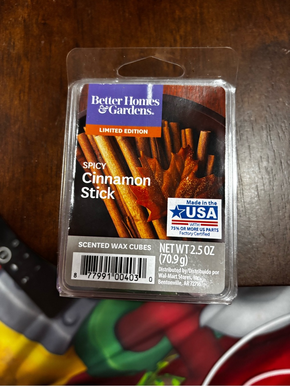 Better Homes And Gardens Spicy Cinnamon Stick Scented Wax Cubes - Brown